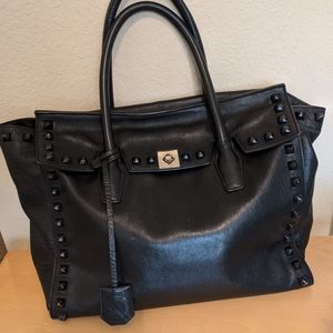 Karen Millen black embellished tote